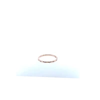 10K Rose Gold 0.035cttw Diamond Ring, size 6.5 - 4.5