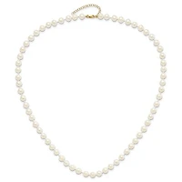 14k 6-7mm Fresh Water Cultured Pearl 7.25" with 1" Extender Bracelet 18" with 2" Extender Necklace and Earring Set