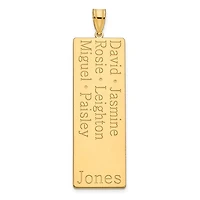 (Up to 8 Names) Name Family Pendant - Sterling Silver
