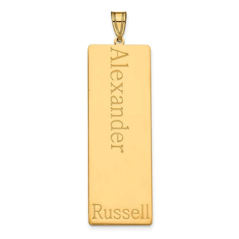 (Up to 8 Names) Name Family Pendant - Sterling Silver