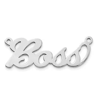 Personalized Name Plate Pendant with 1mm 18" Cable Chain