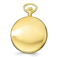 Charles Hubert 14K Gold Plated Stainless Steel White Dial Pocket Watch