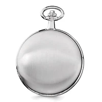 Charles Hubert Chrome Finish White Dial Pocket Watch