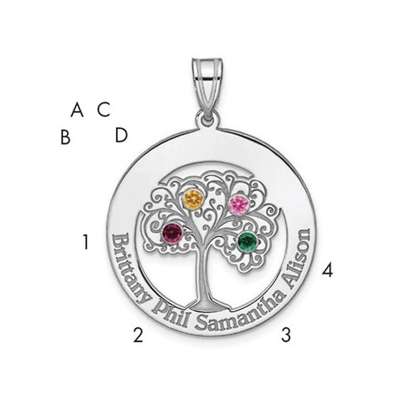 Crystal Family Pendants (up to 4 names/stones