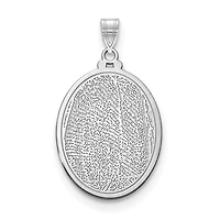 Personalized Fingerprint Pendant - Sterling Silver