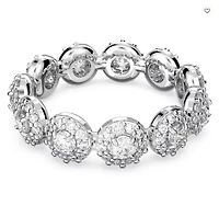 Swarovski Constella Ring Pavé, White, Rhodium plated