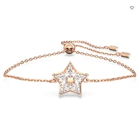 Swarovski Stella Bracelet Kite Cut, Star, White, Rose Gold-tone Plated - 5645460- Discontinued
