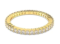 Swarovski Vittore ring, Round cut, White, Gold-tone plated - 5656293
