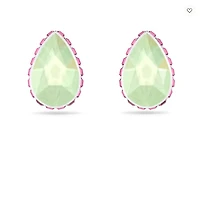 Swarovski Orbita Stud Earrings Drop Cut, Multicoloured, Rhodium Plated 5641407- Discontinued