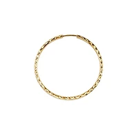 10K Yellow Gold 40mm Sleeper/Keeper/Hoop Earrings