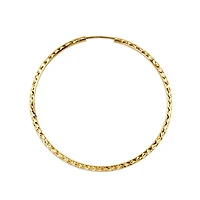 10K Yellow Gold 50mm Sleeper/Keeper/Hoop Earrings