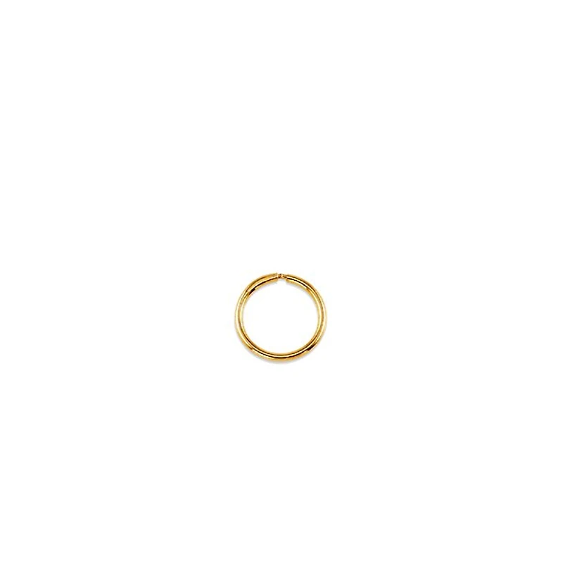 10K Yellow Gold 12mm Sleeper/Keeper/Hoop Earrings