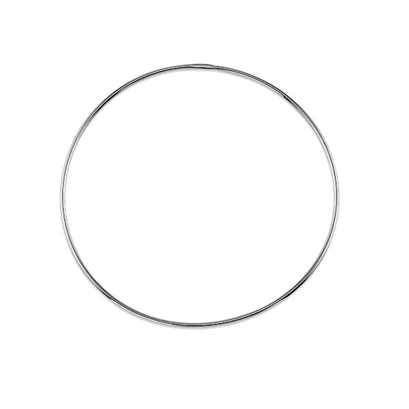 10K White Gold 52mm Sleeper/Keeper/Hoop Earrings