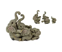 3 Piece Hugging Elephant Family