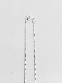 925 Sterling Silver 1.1mm Polished Boxed Chain with Spring Clasp - 18 Inches