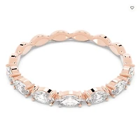 Swarovski Vittore Ring Marquise Cut, White, Rose Gold-tone Plated - 5366583