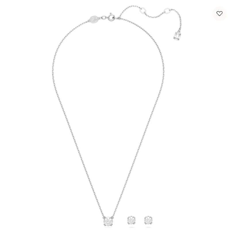 Swarovski Constella Set Round Cut, White, Rhodium plated - 5647663
