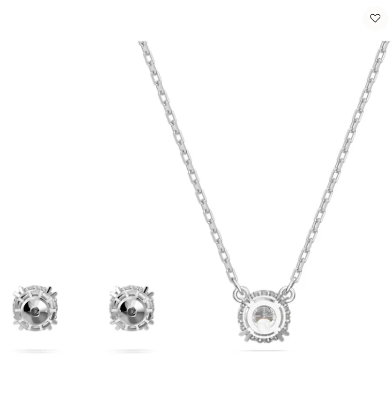 Swarovski Constella Set Round Cut, White, Rhodium plated - 5647663