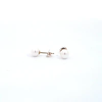 14K Yellow Gold 5.5-6.0mm Cultured Pearl Earrings with Butterfly Backs