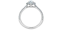 14K Gold 0.92cttw Lab Grown Diamond Pear Shape Engagement Ring - / 4