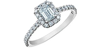 14K Gold 0.84cttw Lab Grown Diamond Engagement Ring - /