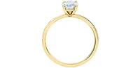 14K Gold 1.05cttw Lab Grown Oval Diamond Engagement Ring - /