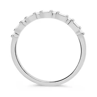 14K White, Yellow or Rose Gold 0.18cttw Diamond Art Deco Inspired Ring - 14K White Gold