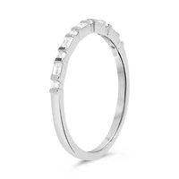 14K White, Yellow or Rose Gold 0.18cttw Diamond Art Deco Inspired Ring - 14K White Gold