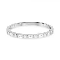 14K White, Yellow or Rose Gold 0.18cttw Diamond Art Deco Inspired Ring - 14K White Gold