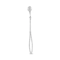 14K White Gold 0.45cttw Diamond Dangle Earring