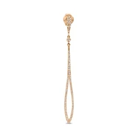 14K White Gold 0.45cttw Diamond Dangle Earring
