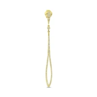 14K White Gold 0.45cttw Diamond Dangle Earring