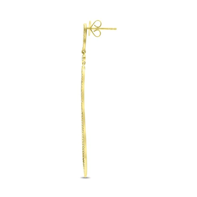 14K White Gold 0.45cttw Diamond Dangle Earring