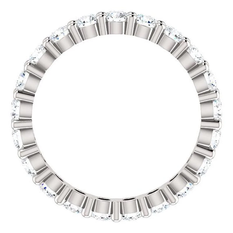 14k Moissanite Eternity Band