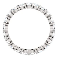 14k Moissanite Eternity Band