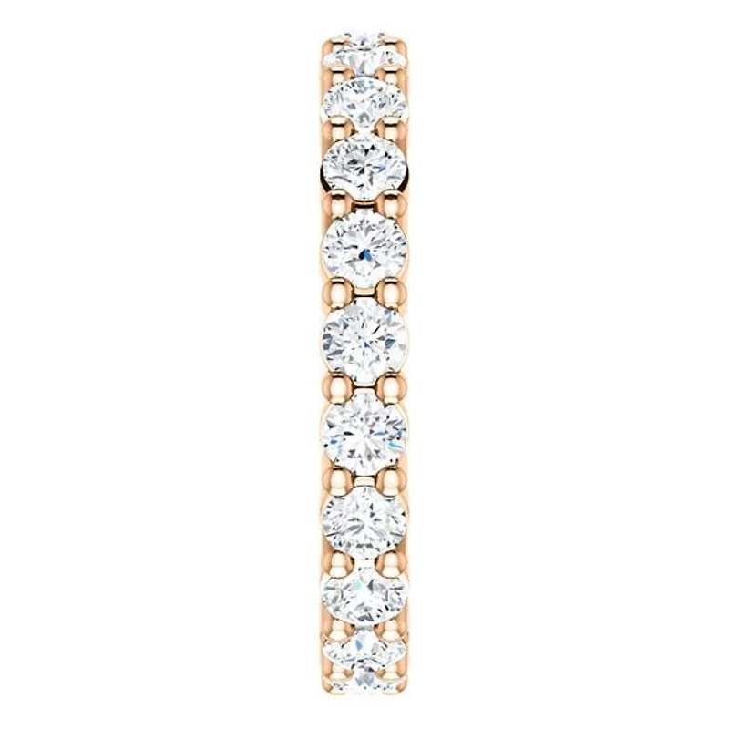 14k Moissanite Eternity Band