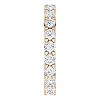 14k Moissanite Eternity Band