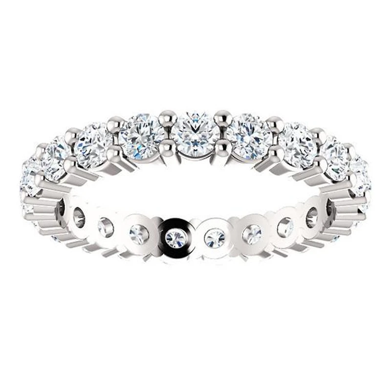 14k Moissanite Eternity Band