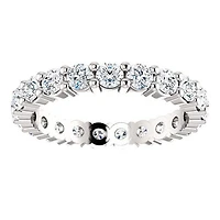 14k Moissanite Eternity Band