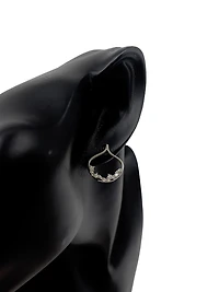 10K White Gold 0.46cttw Diamond Dangle Earrings