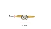 18K Yellow and Palladium Gold 0.536cttw Canadian Diamond Ring - Size 6.25