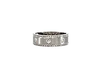 14K White Gold 0.28cttw Diamond Band - Size 6.5