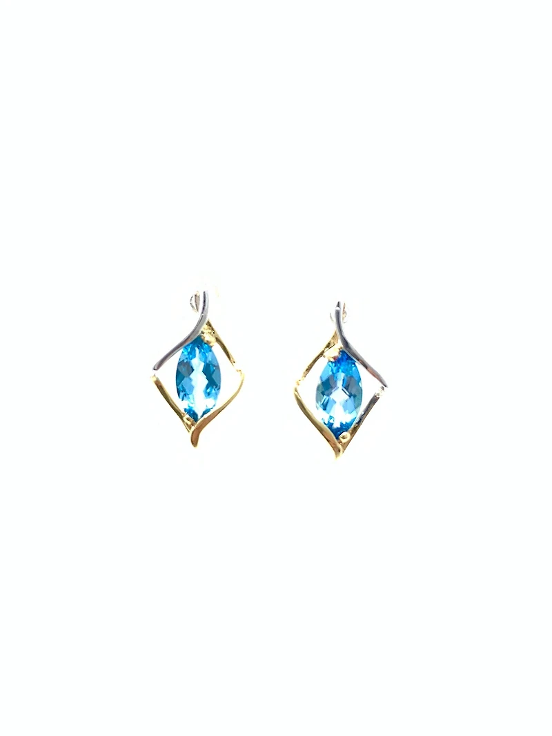 Blue Topaz Earrings