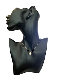 10K Yellow Gold 0.25 cttw  Diamond  Pulse Pendant, 18"