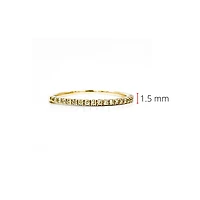 14K Yellow Gold 0.15cttw Yellow Diamond Ring, size 6.5
