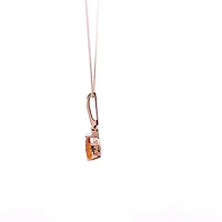 10K Yellow Gold cttw Diamond and Citrine Pendant