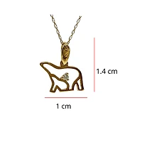 14K Yellow Gold 0.03cttw Diamond Polar Bear Mother and Cub Pendant