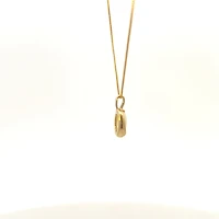 10K Yellow Gold Genuine Opal Pendant