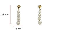 14K Yellow Gold Fresh Water Pearl Earring