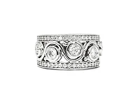 14K White Gold 1.17cttw Canadian Diamond Ring, size 6.5